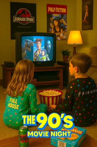 Theme: 90'MOVIE NIGHT poster