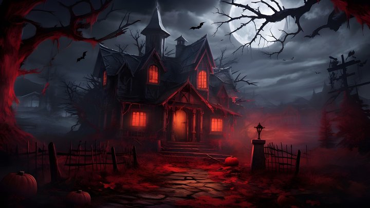 Halloween haunted house