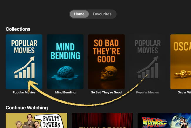 Set how the collection sorting works per collection.